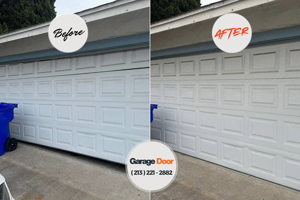Before and after: garage door company Gruver, TX